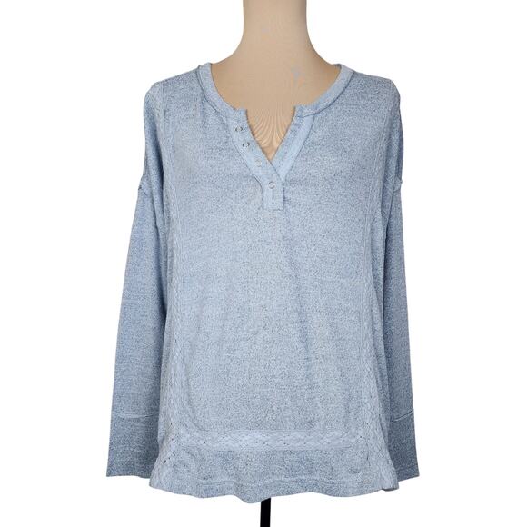 In Loom Medium Grey Gray Blouse - Picture 1 of 5
